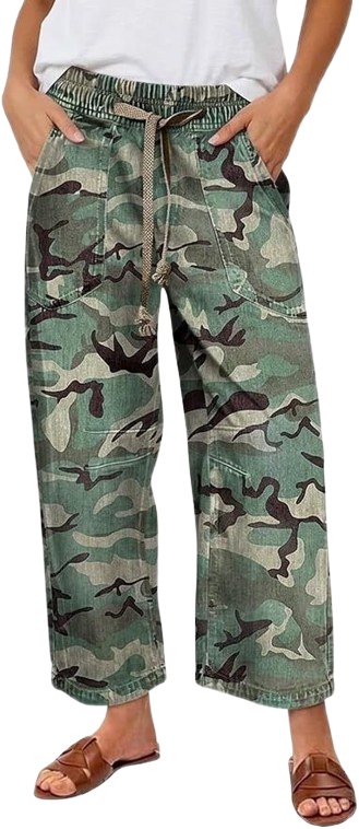 Barrel Leg Mid Rise Floral Print Jeans for Women
